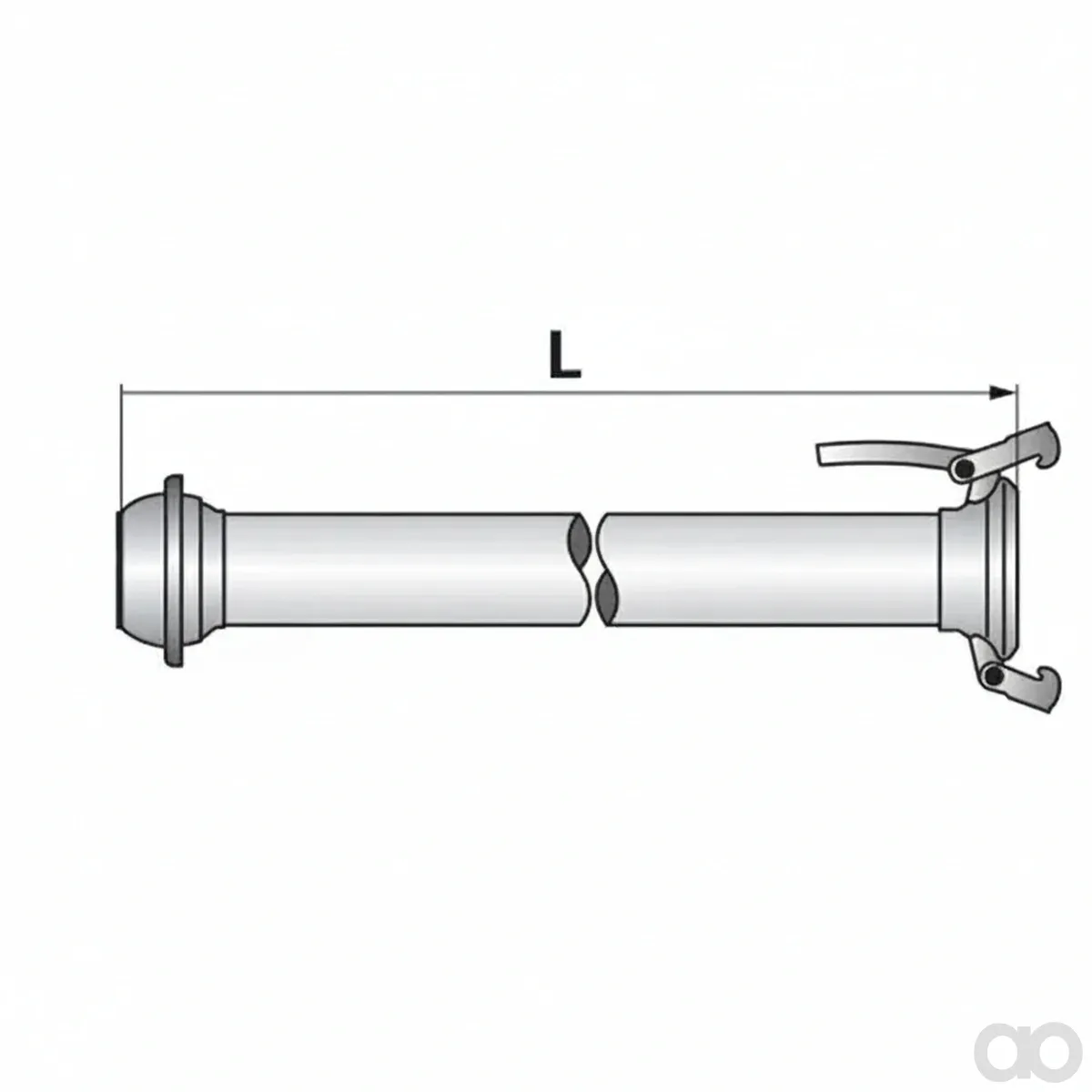 Prillinger - 00380383 - Saugrohr Gerade Ital. Komplett