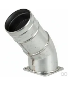 Prillinger - 00381329 - Stahlflansch 45 Grad mit Schlauch