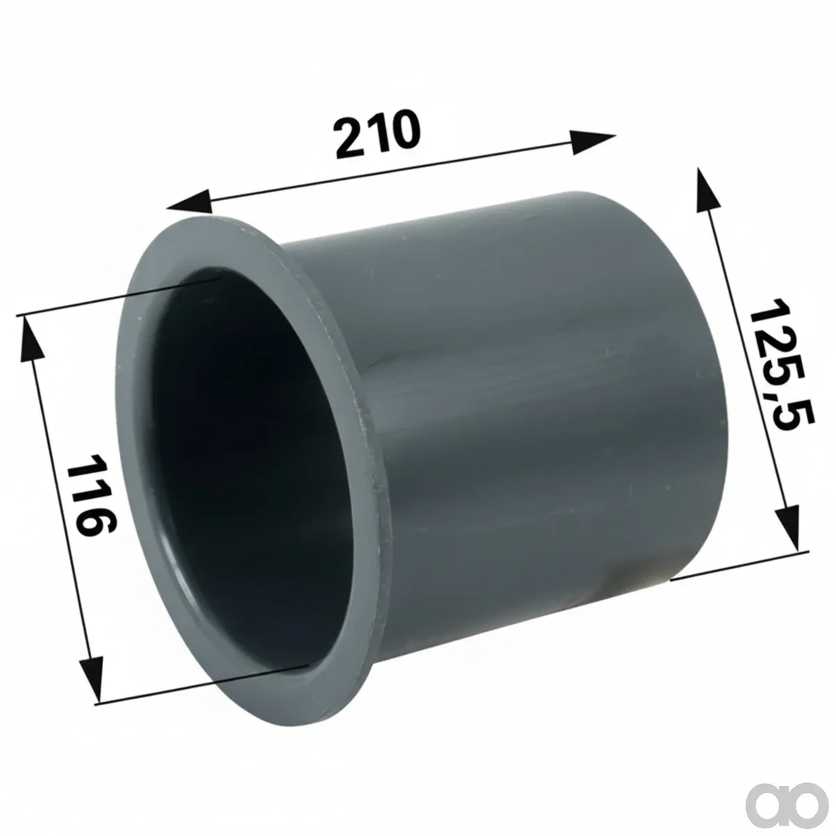 Prillinger - 00382118 - Flanschstueck PVC Rohrstutzen A