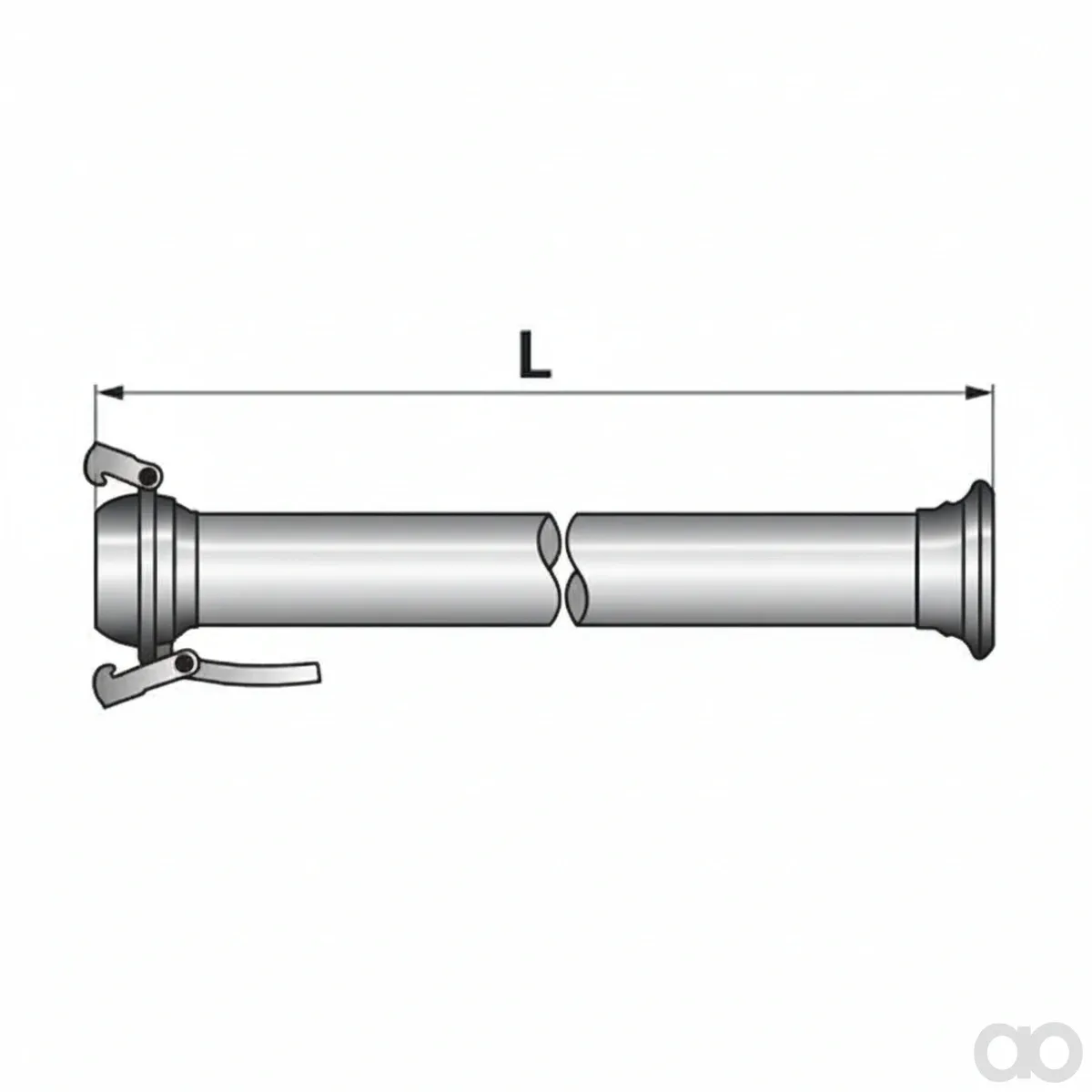 Prillinger - 00384254 - Saugrohr Gerade Bauer Komplett