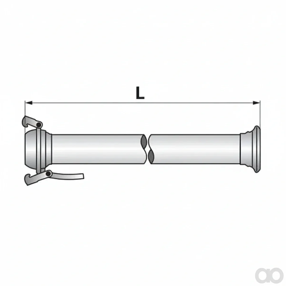 Prillinger - 00384255 - Saugrohr Gerade Bauer Komplett