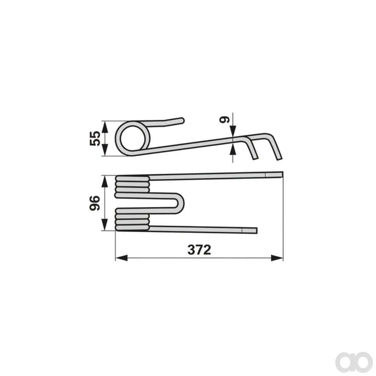 Prillinger - 00401223 - Kreiselheuerzinke Stangen Anstelle