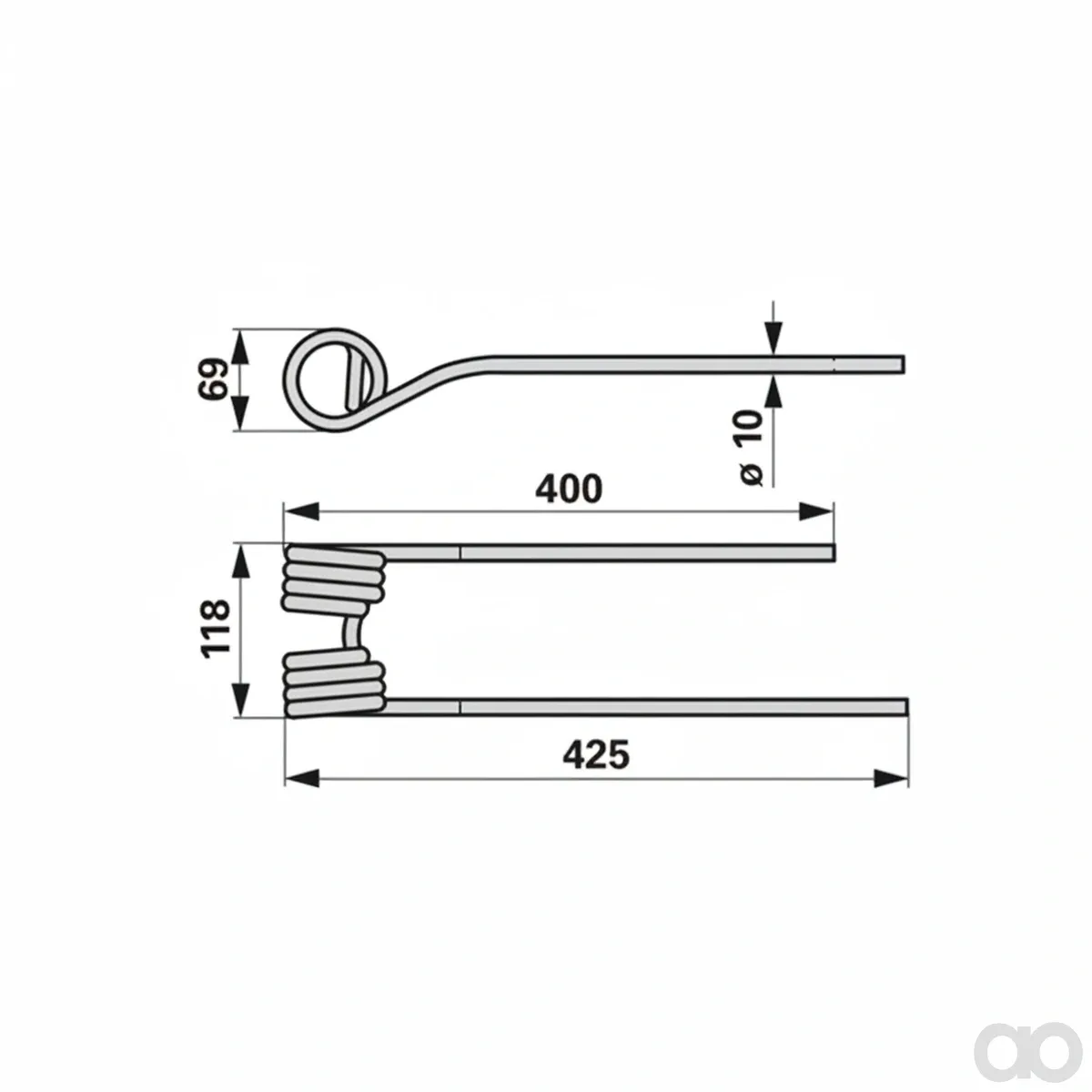 Prillinger - 00401429 - Kreiselheuerzinke Stangen anstelle