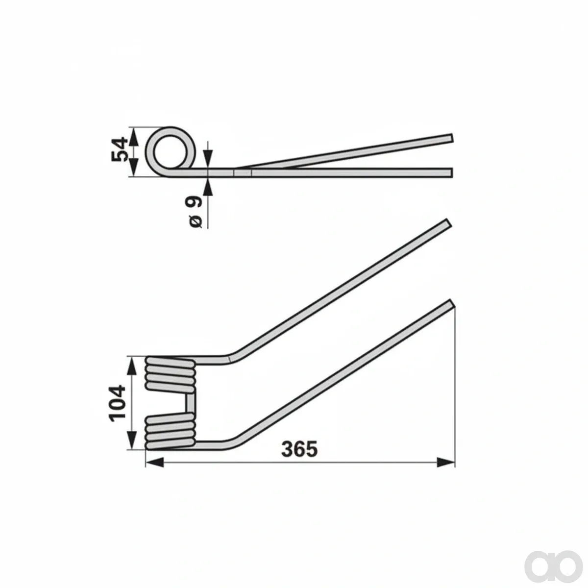 Prillinger - 00401460 - Kreiselheuerzinke rechts anstelle