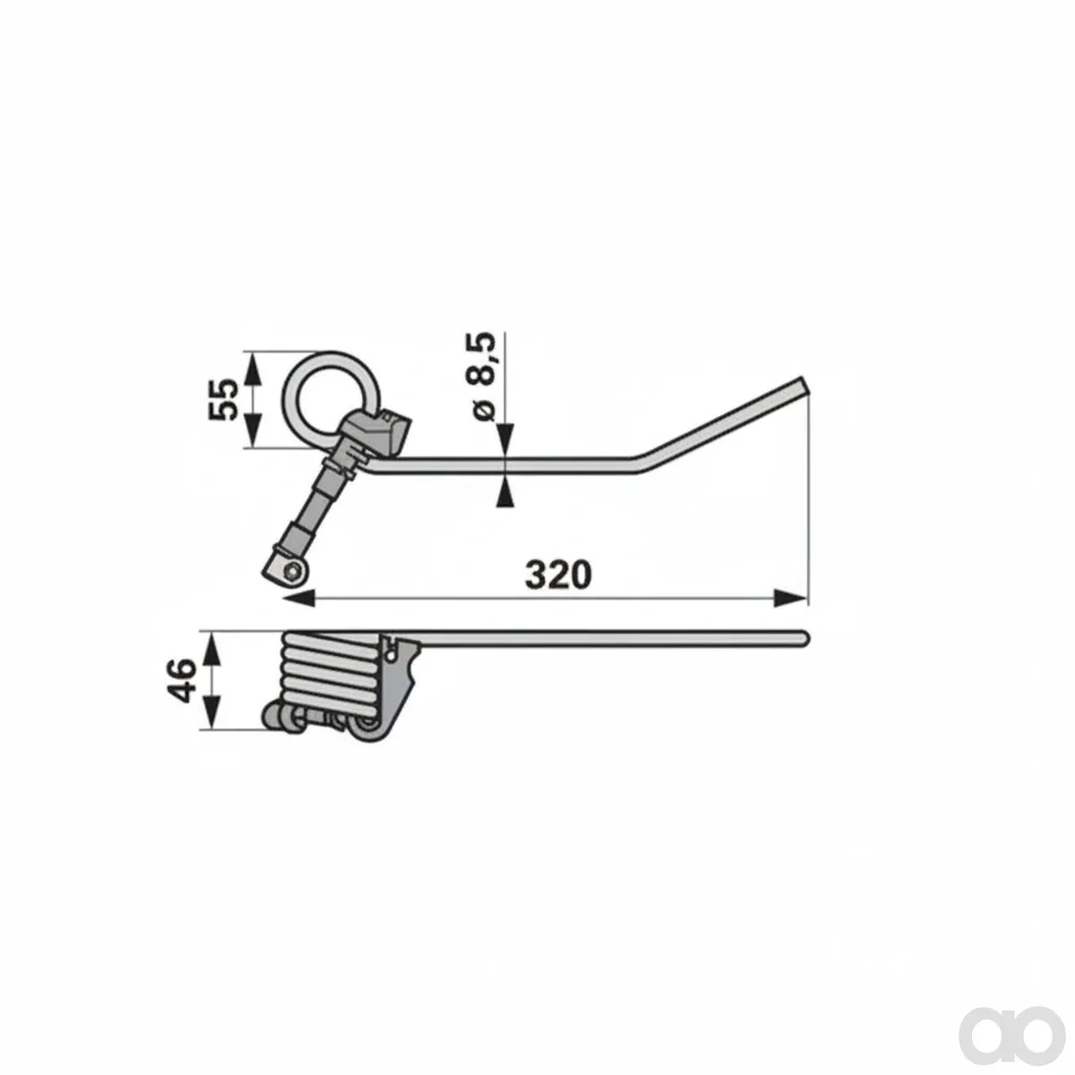 Prillinger - 00401523 - Einzelzinke Komplett Anstelle