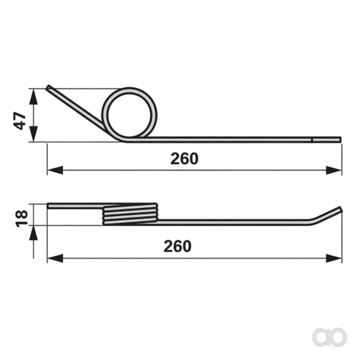 Prillinger - 00401627 - Federzinke Stangen Anstelle Von