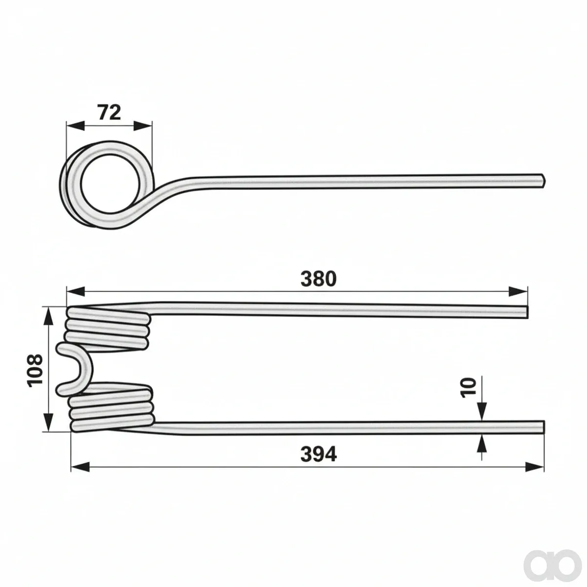 Prillinger - 00401720 - Kreiselheuerzinke Verstaerkt