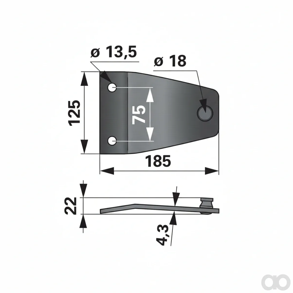 Prillinger - 00411601 - Messerhalter Original Deutz Fahr