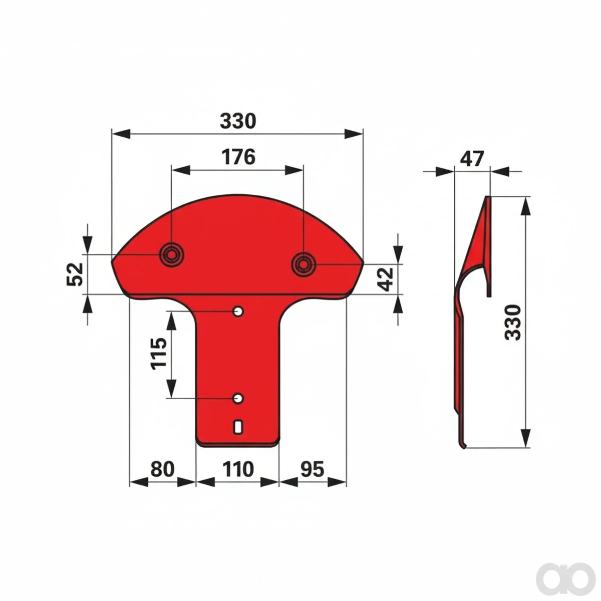 Prillinger - 00412400 - Gleitkufe Original Kuhn 561905
