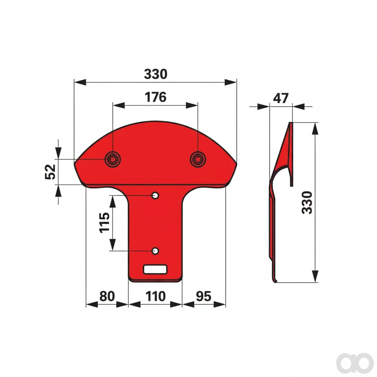 Prillinger - 00412401 - Gleitkufe Anstelle Von Kuhn 56