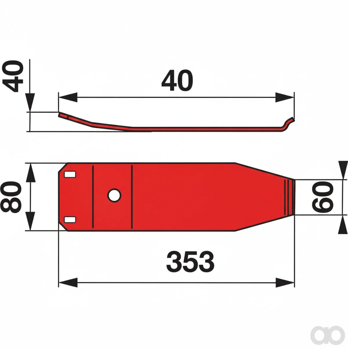 Prillinger - 00412434 - Gleitkufe Anstelle Von Kuhn 55