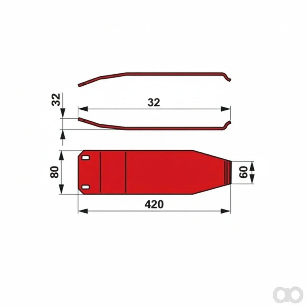Prillinger - 00412436 - Gleitkufe Anstelle Von Kuhn 55
