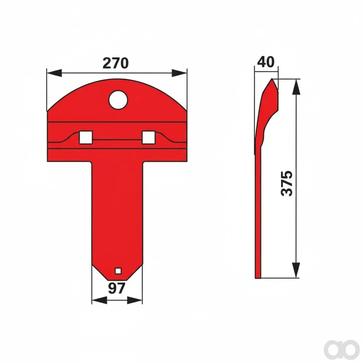 Prillinger - 00412733 - Gleitkufe Anstelle von Taarup