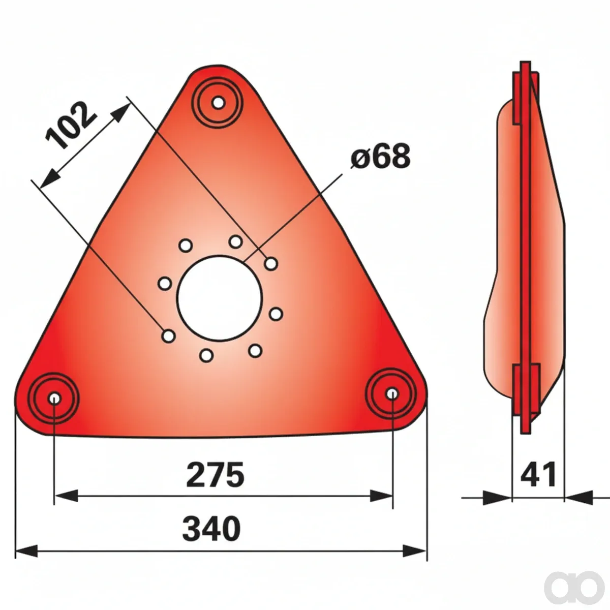 Prillinger - 00412791 - Mähscheibe 165 cm Anstelle von