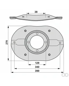 Prillinger - 00413451 - Mähscheibe Anstelle von BCS 5