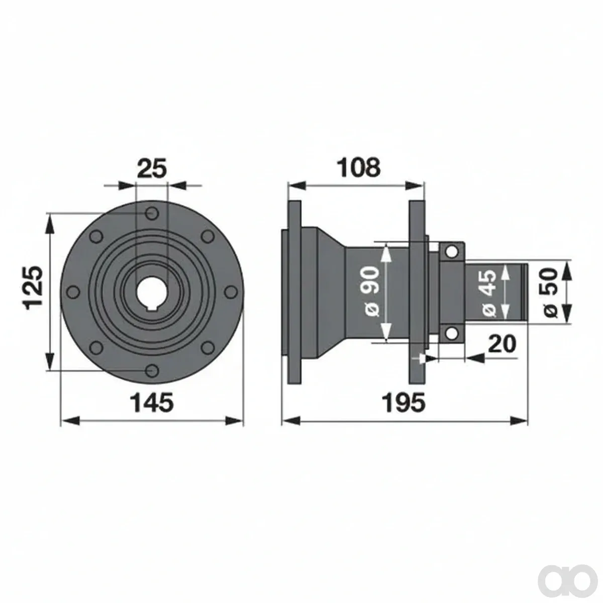 Prillinger - 00416145 - Nabe Mit 6210 2RSC3 Lager Anstelle Von Deutz Fahr