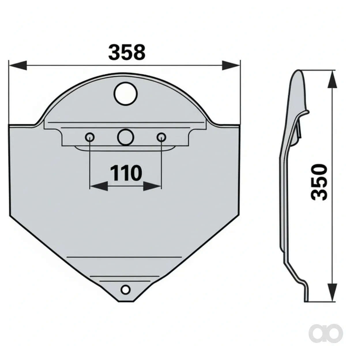 Prillinger - 00416352 - Gleitkufe Original Vicon Vnb16