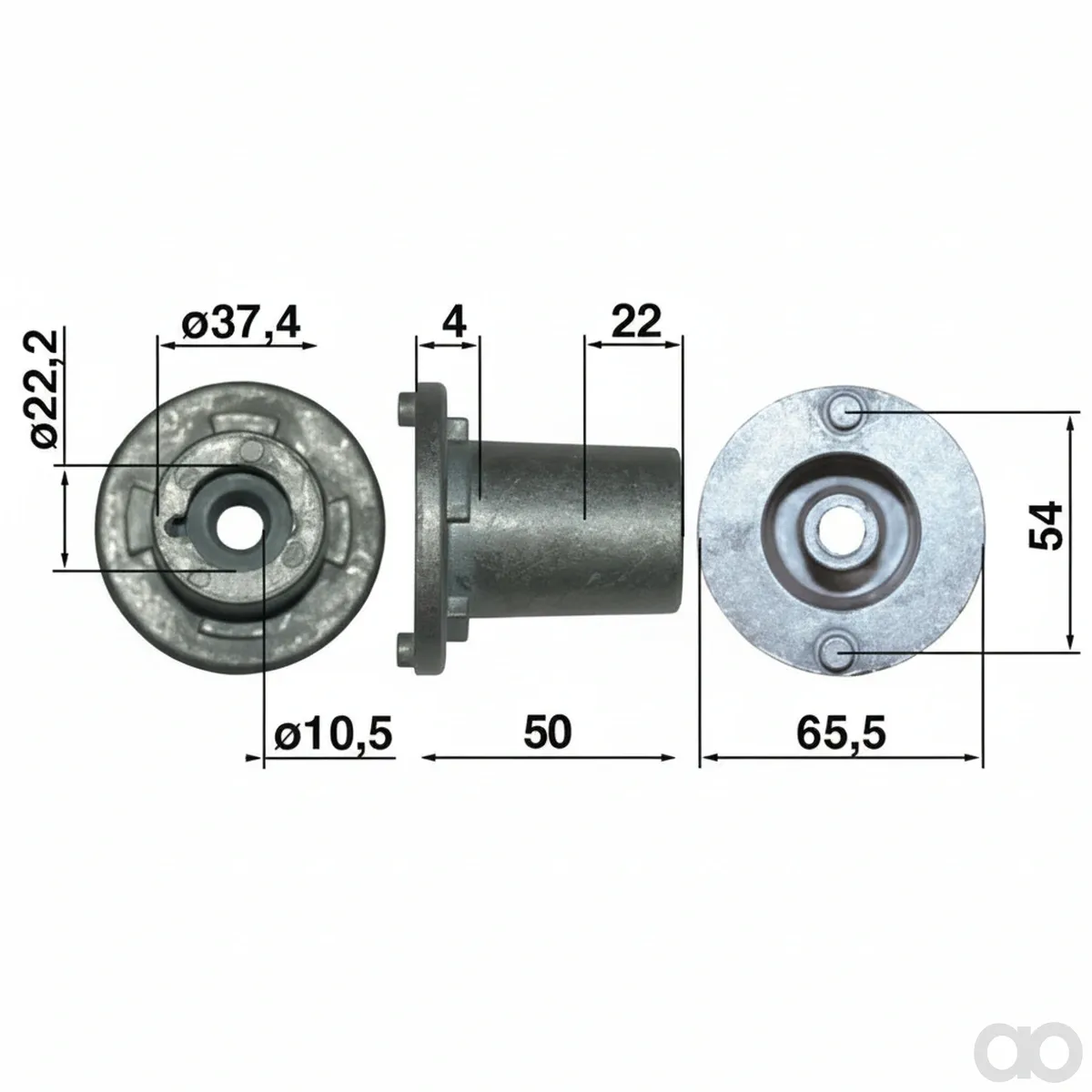 Prillinger - 00434043 - Messertraeger ID 22,2 Mm, H 59 Mm