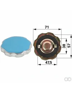 Prillinger - 00436839 - Tankdeckel Metall, Anstelle von
