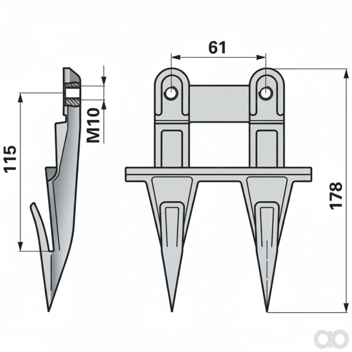 Prillinger - 00444100 - Doppelfinger fuer Pfeilschnitt
