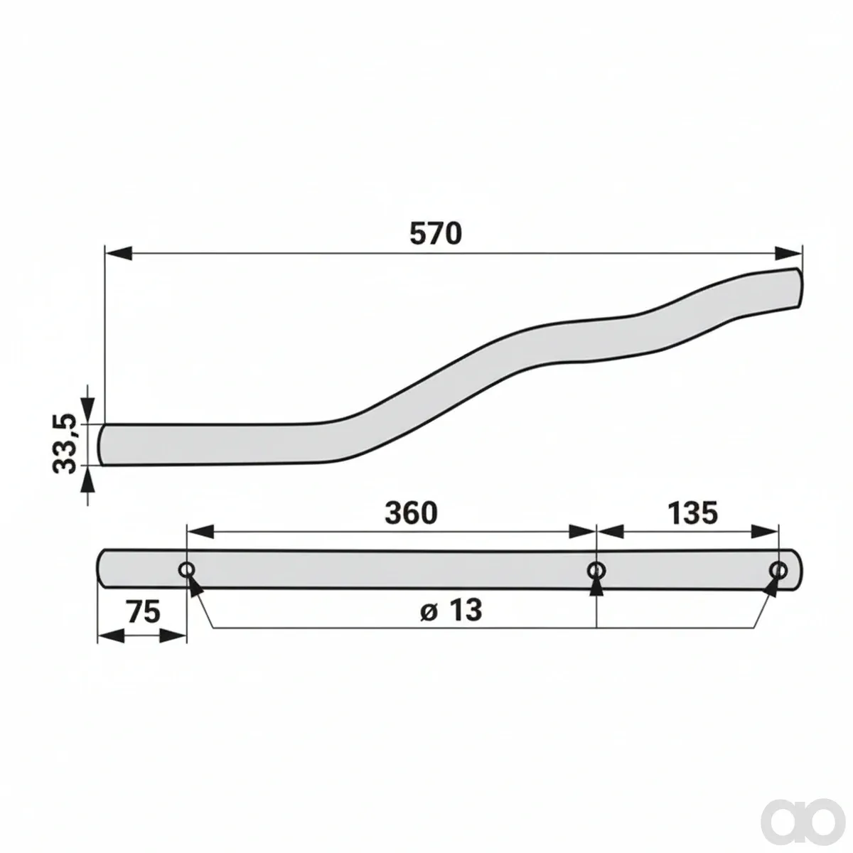Prillinger - 00453571 - Zinkentraeger Stangen, Anstelle V