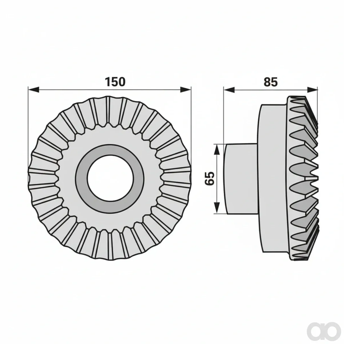 Prillinger - 00453576 - Tellerrad 30 Zaehne, Niemeyer 0
