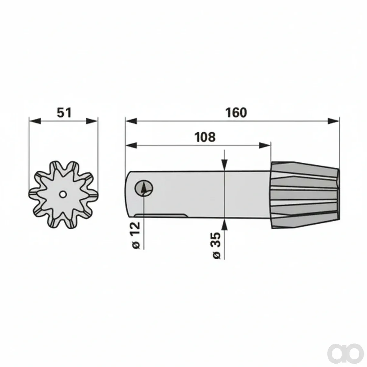 Prillinger - 00453590 - Kegelrad 10 Zaehne, Niemeyer 01