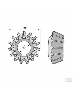 Prillinger - 00453591 - Ritzel 15 Zaehne, Poettinger 236