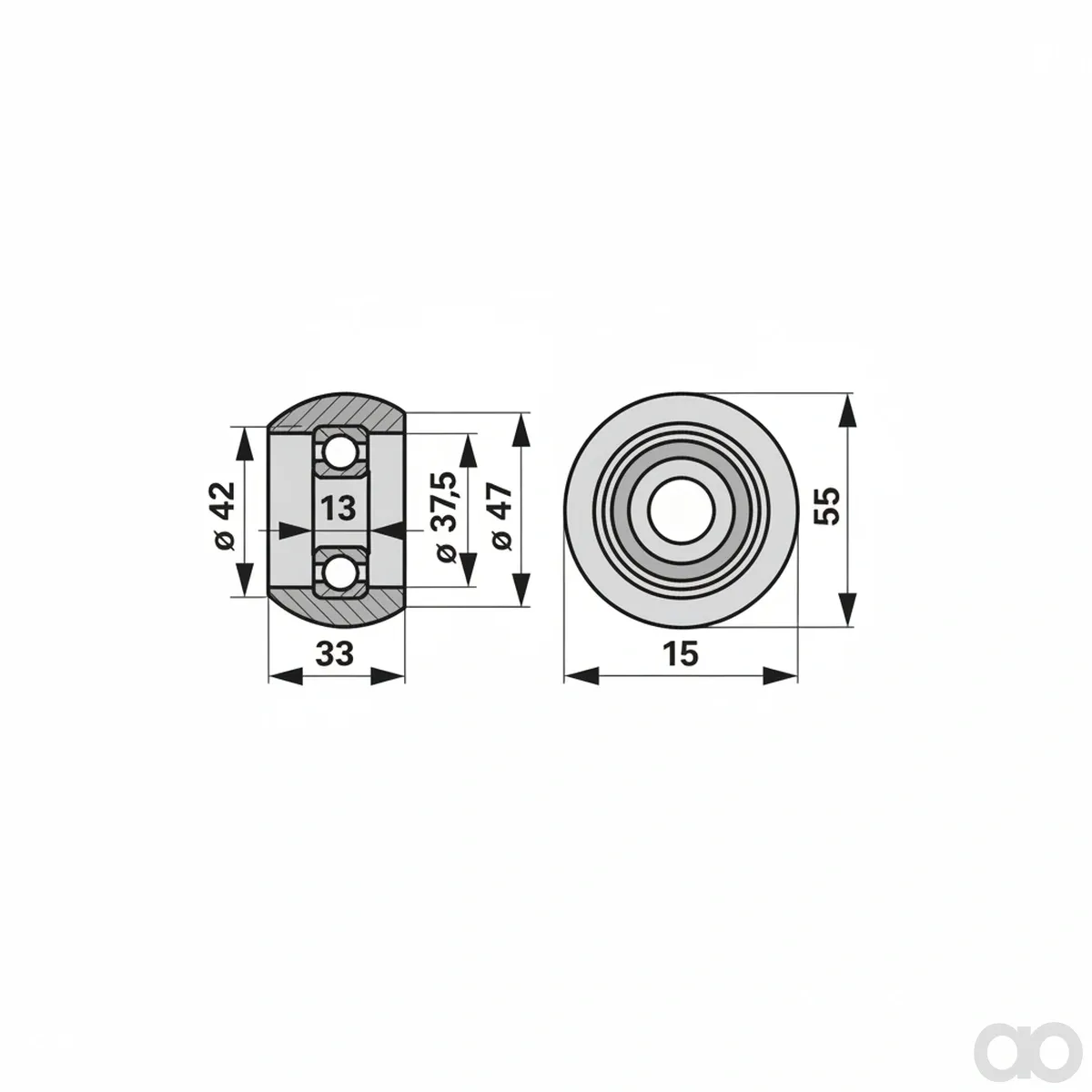 Prillinger - 00462320 - Kurvenrolle Anstelle Von Stoll