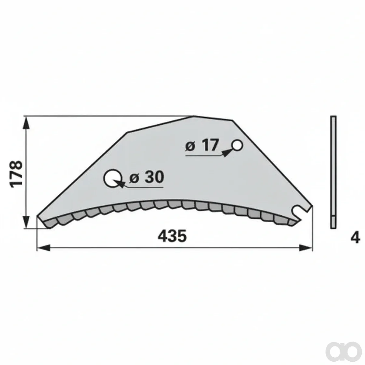 Prillinger - 00470623 - Ladewagenmesser Anstelle Von P