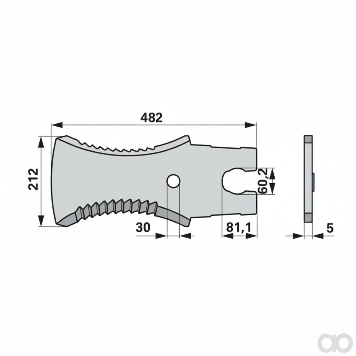 Prillinger - 00470764 - Ladewagenmesser Anstelle Von C
