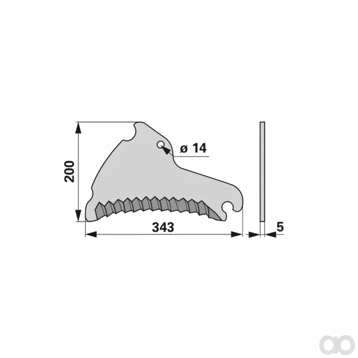 Prillinger - 00470885 - Ladewagenmesser Anstelle Von D