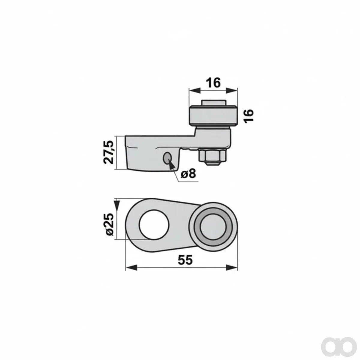Prillinger - 00475529 - Exzenterarm Komplett, Anstelle