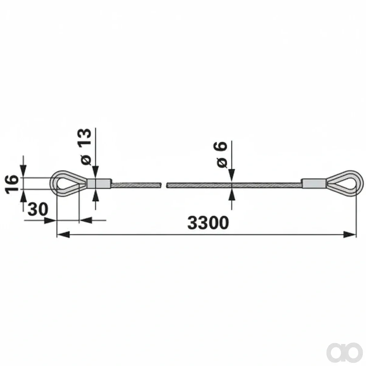 Prillinger - 00476263 - Seilzug 6x3300 Anstelle Von Poettinger