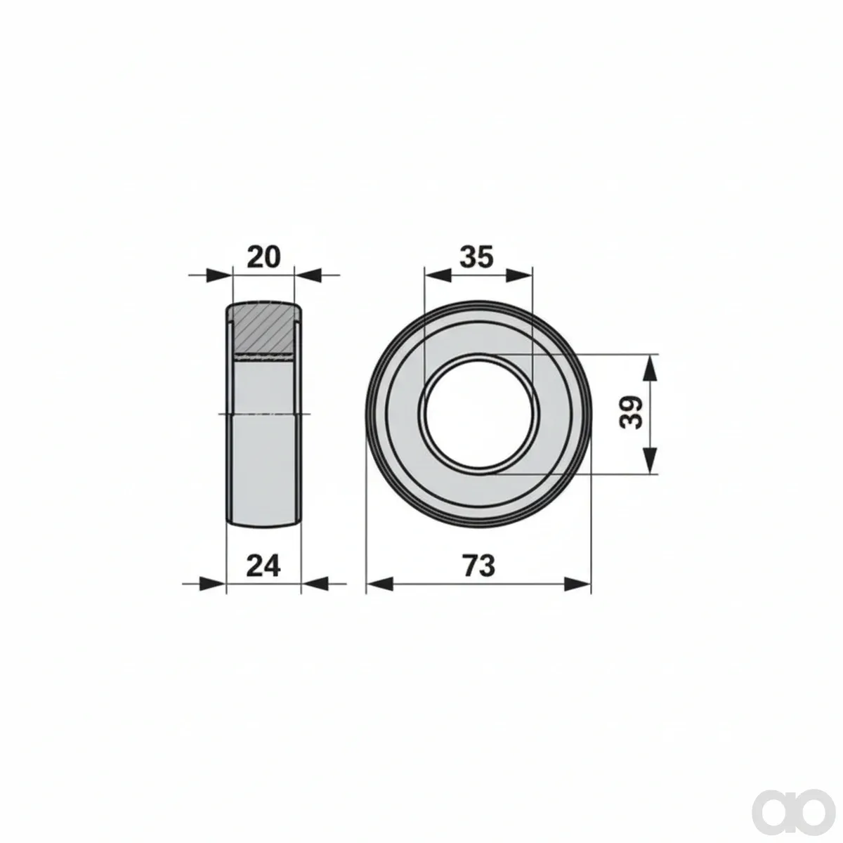 Prillinger - 00476698 - Steuerrolle Diameter 73 Mm Anstelle Von Poettinger
