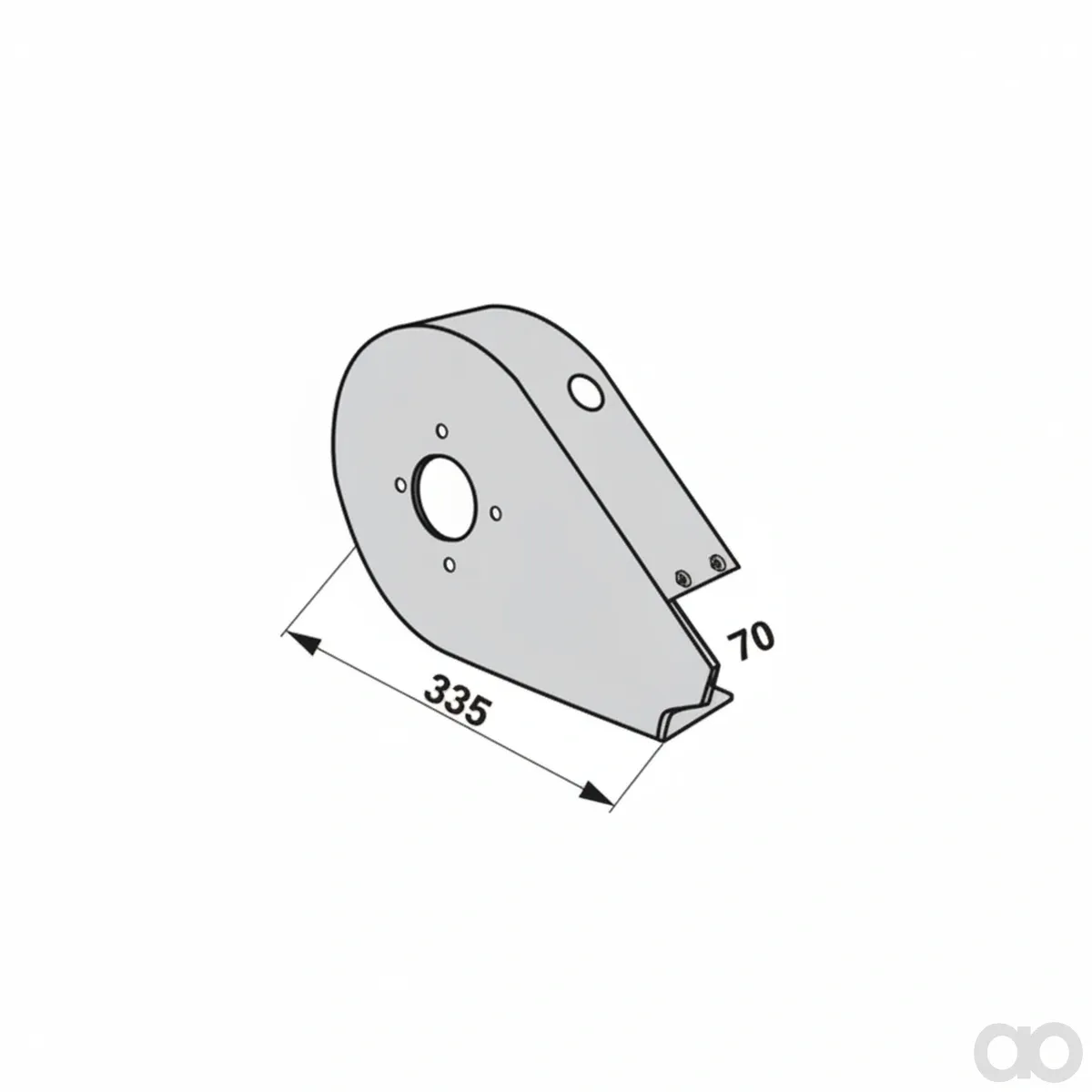 Prillinger - 00478112 - Mantelblech rechts Zu Steyr 8040