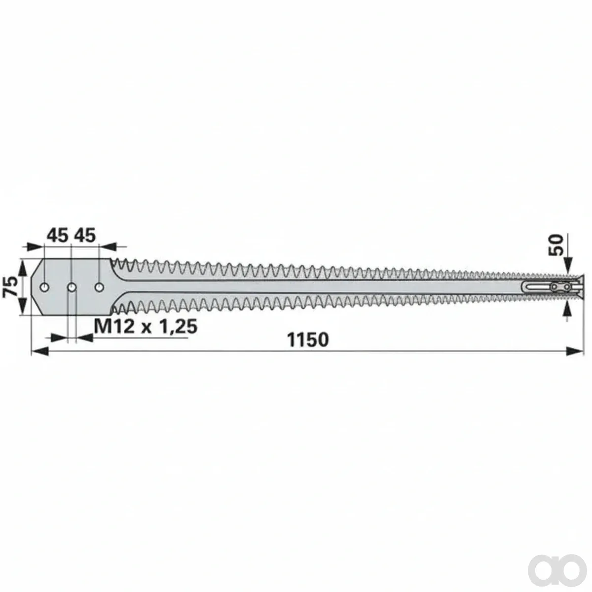 Prillinger - 00480518 - Messersatz Komplett Laenge 1150 Mm