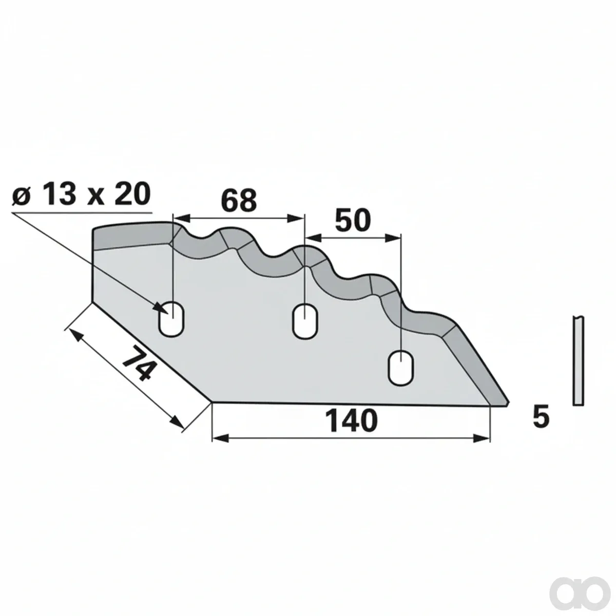 Prillinger - 00485080 - Mischwagenmesser rechts Zu Sga