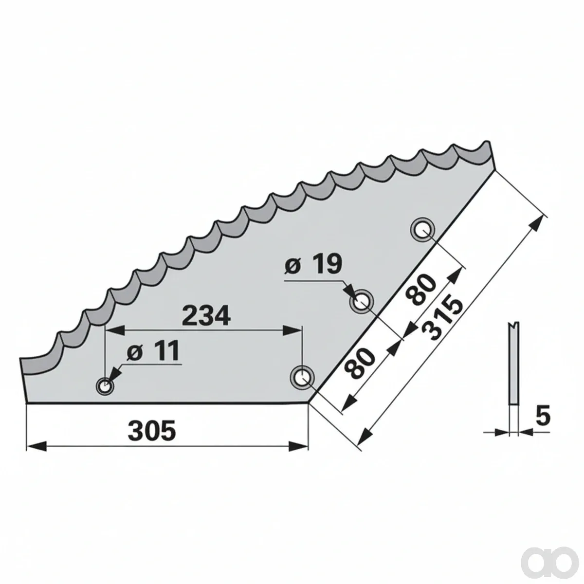 Prillinger - 00485098 - Mischwagenmesser Zu Strautmann