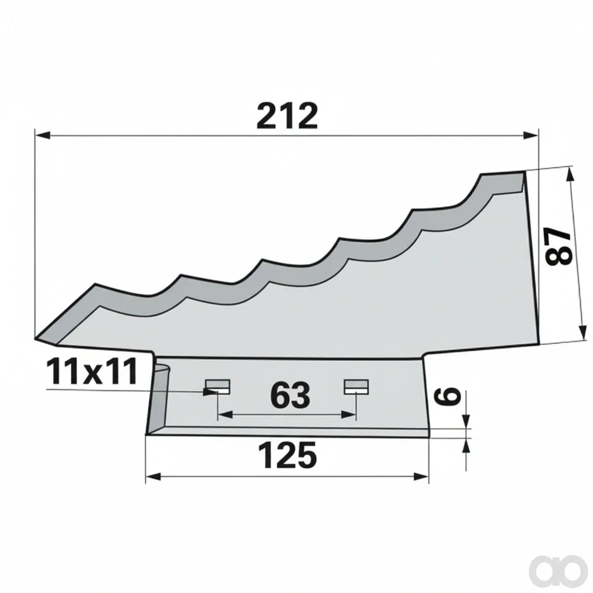Prillinger - 00485209 - Mischwagenmesser Stangen
