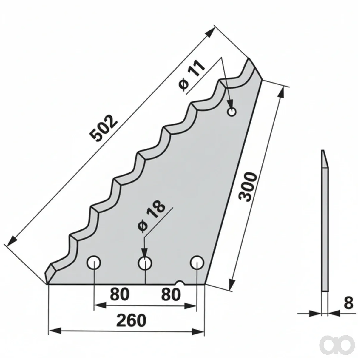 Prillinger - 00485322 - Mischwagenmesser Kurz Anstelle Von