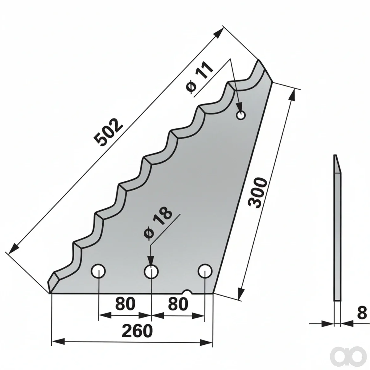 Prillinger - 00485326 - Mischwagenmesser Kurz Anstelle Von