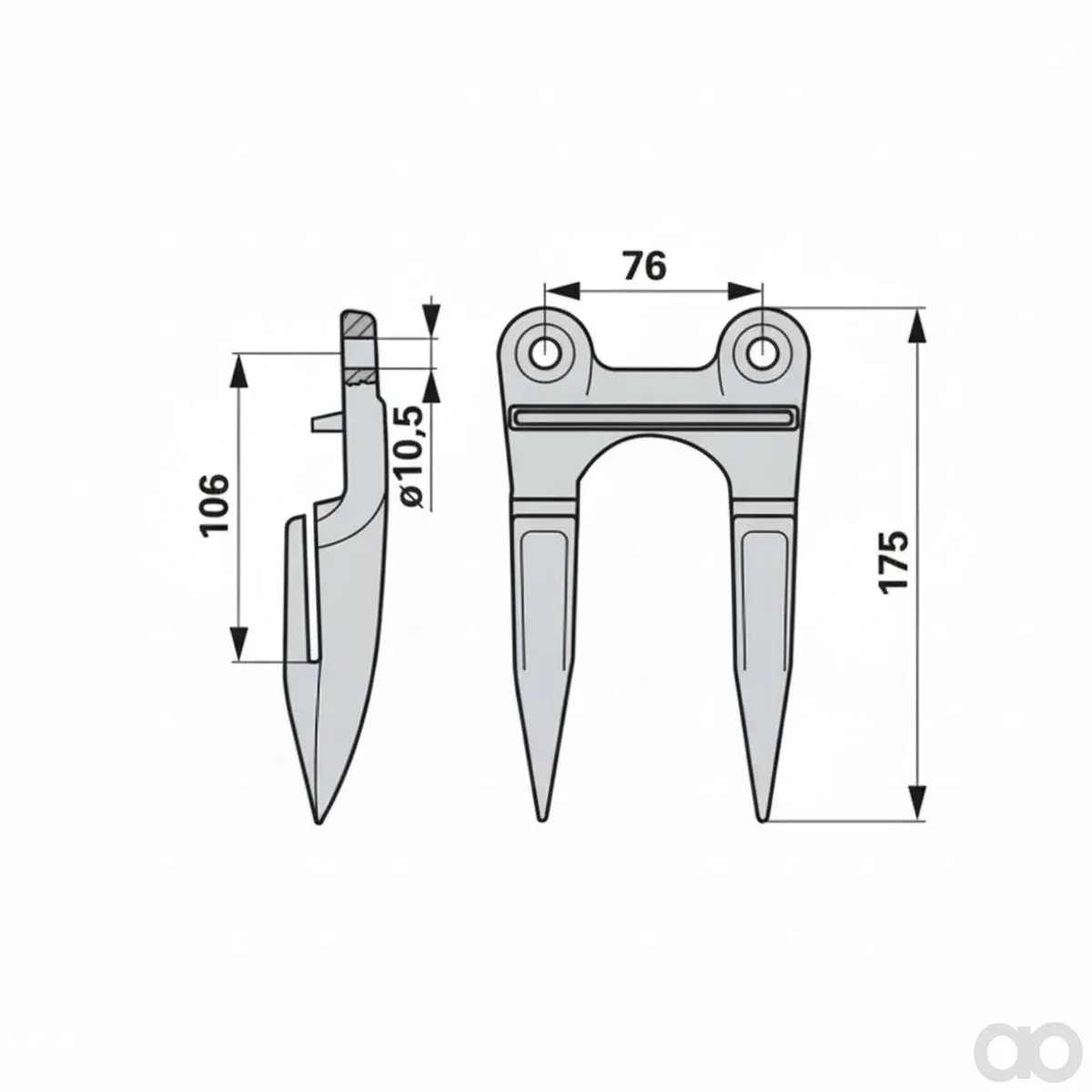 Prillinger - 00501367 - Doppelfinger Anstelle Von Claas