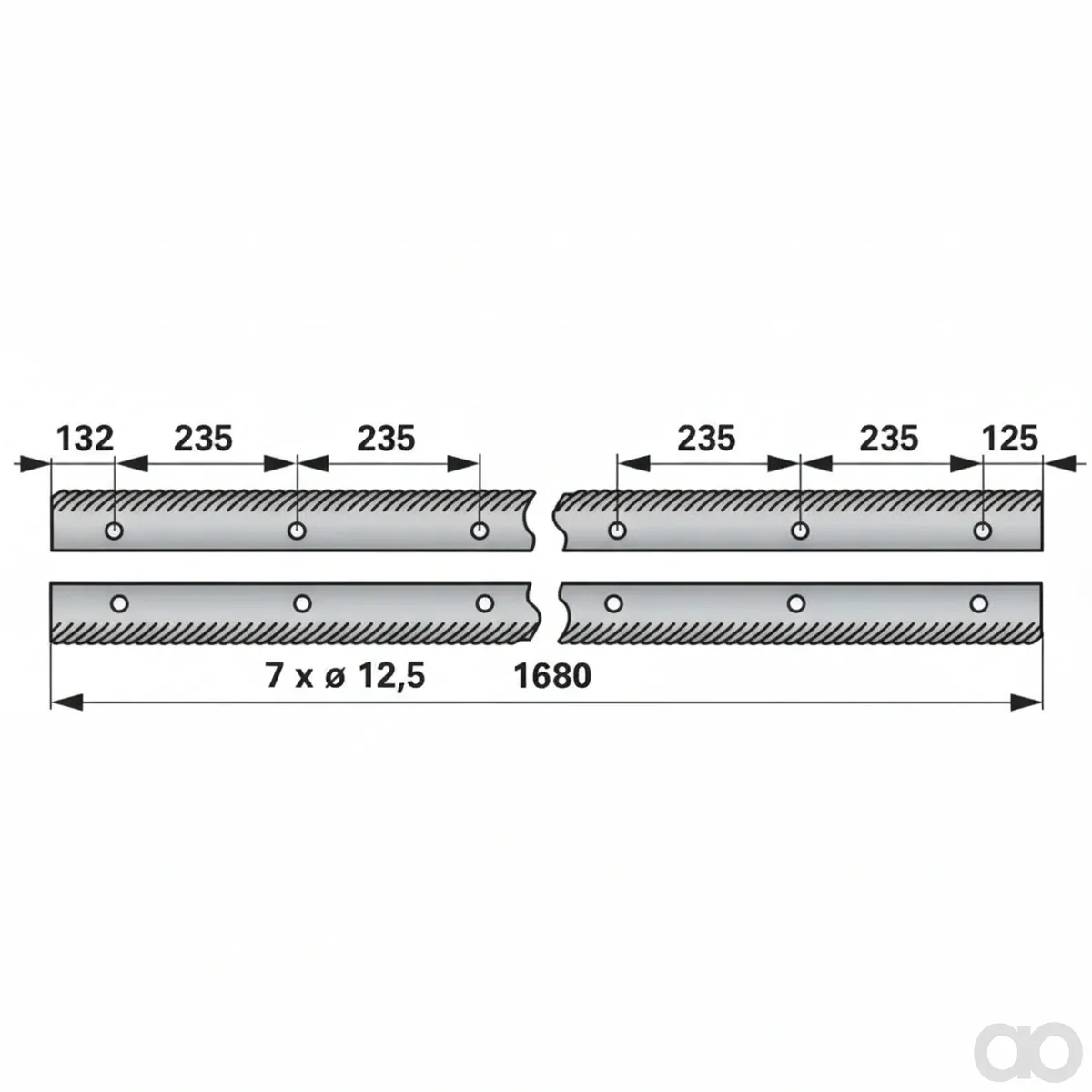Prillinger - 00501624 - Schlagleistenpaar Stangen Anstelle