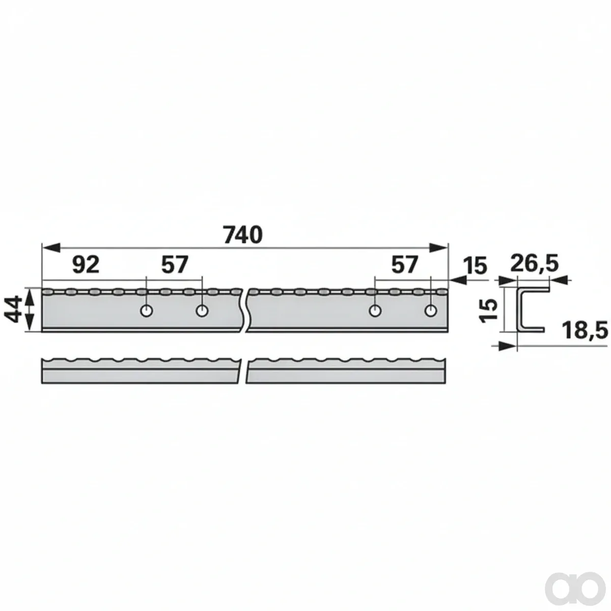 Prillinger - 00501681 - Foerderleiste Stangen Anstelle Von