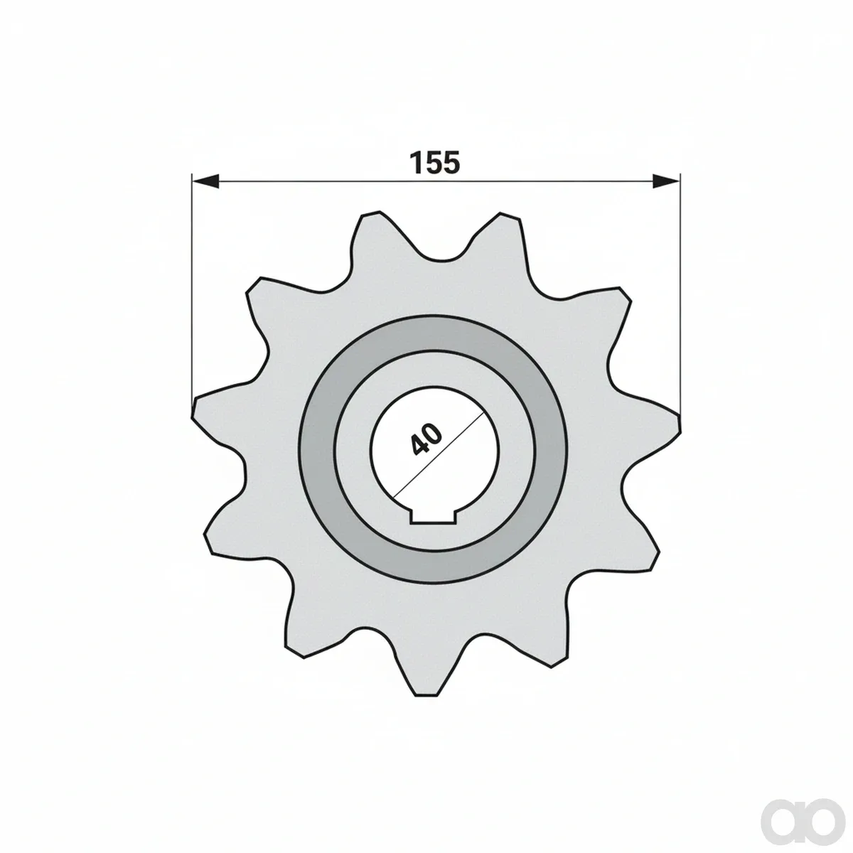 Prillinger - 00501838 - Kettenrad Anstelle Von Claas 6