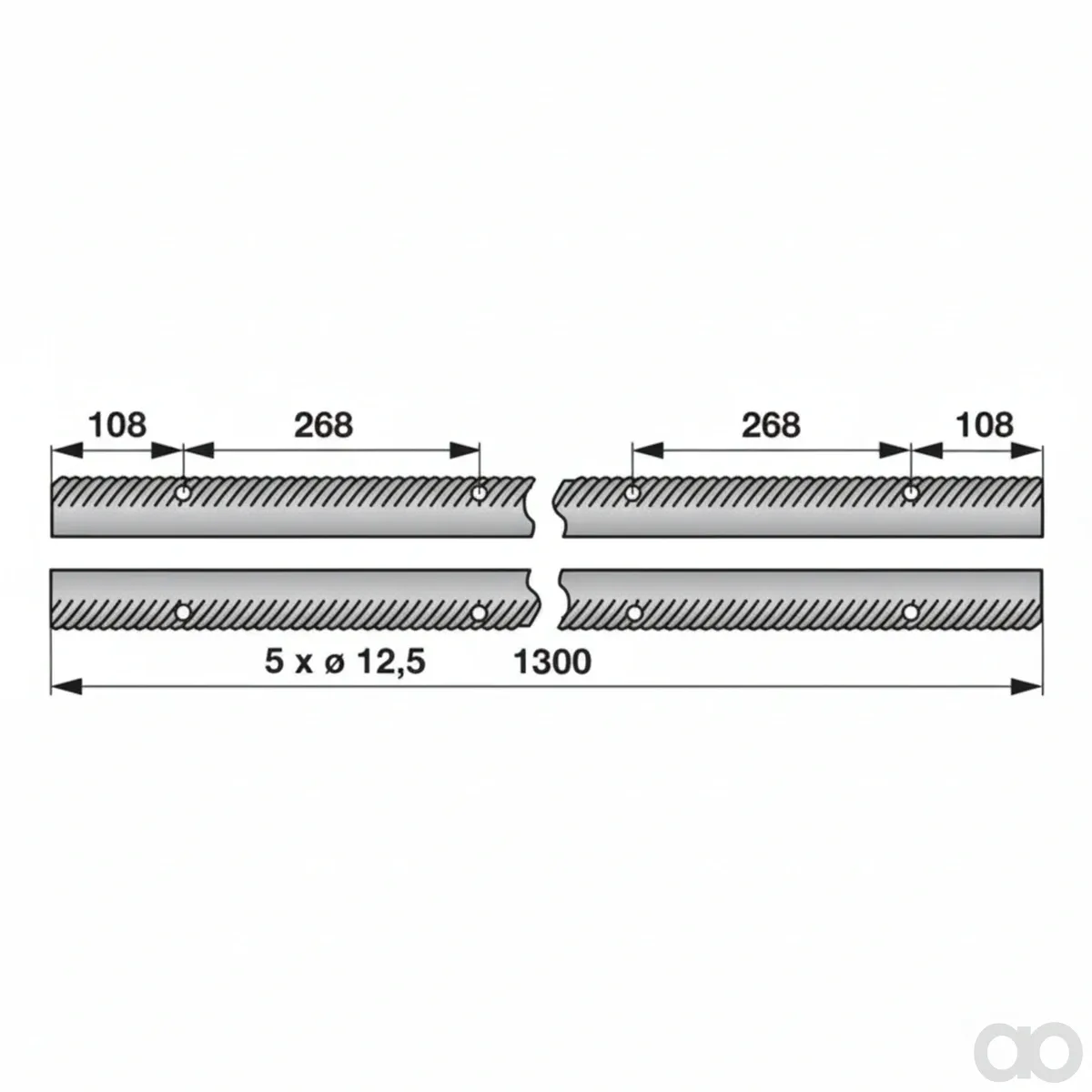 Prillinger - 00504618 - Schlagleistenpaar Stangen Anstelle Von