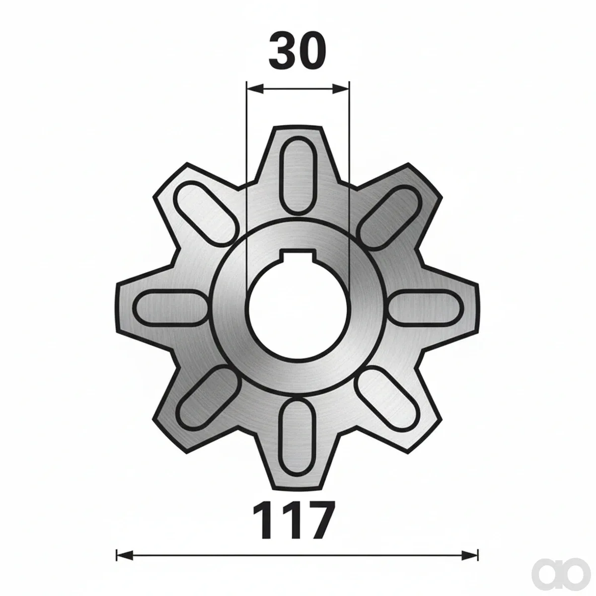 Prillinger - 00508058 - Kettenrad Anstelle von Deutz Fahr