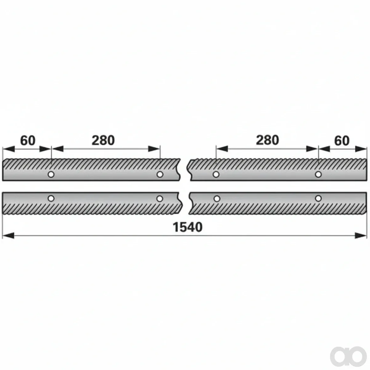Prillinger - 00512917 - Schlagleistenpaar Li Anstelle Von John Deere