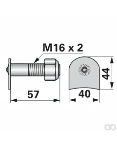 Prillinger - 00530508 - Messerschraube Anstelle Von Hu